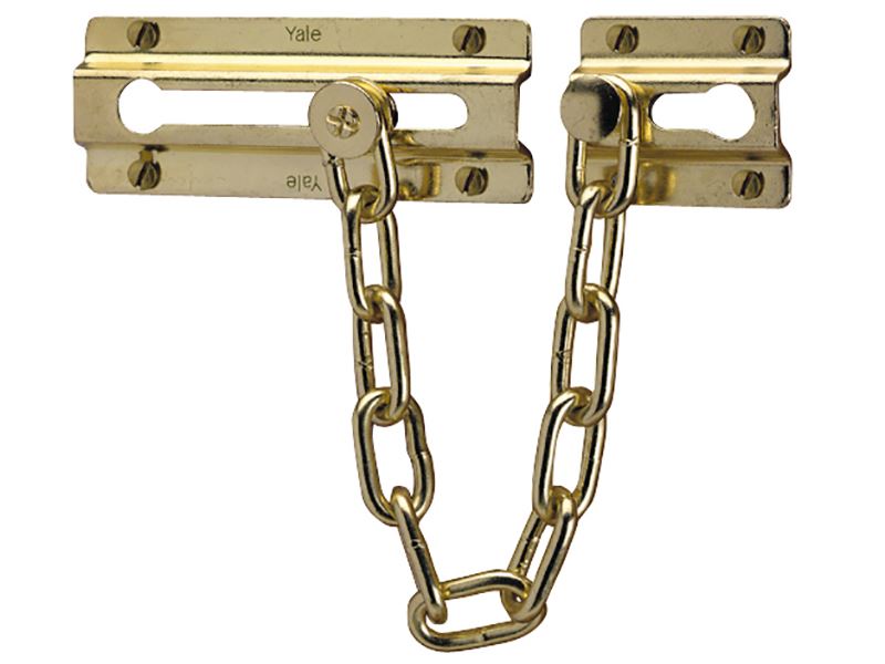 Yale P1037 Brass Door Chain for Security