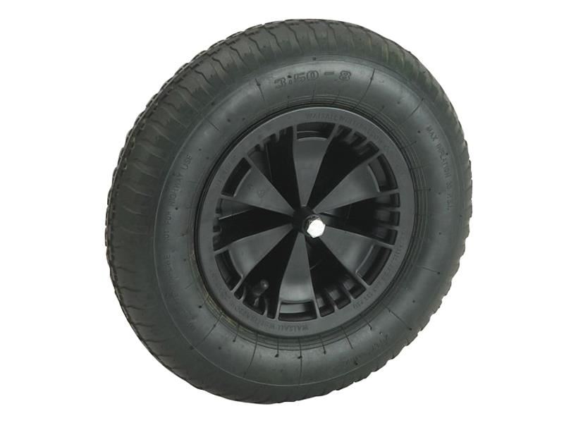 Walsall Pneumatic Barrow Wheel, 350mm Diameter, 12mm Bore