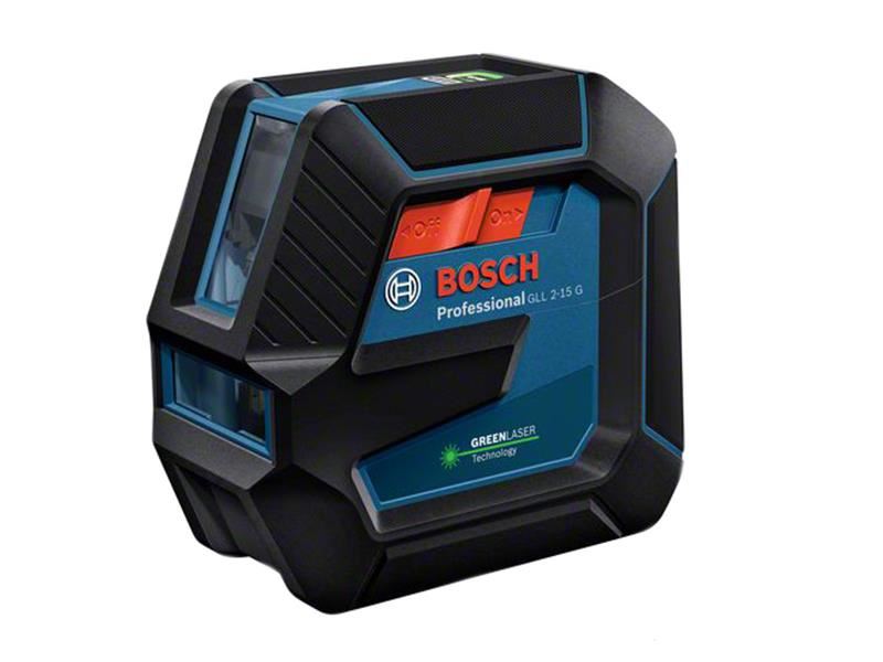 Laser di Livellamento Bosch GLL 2-15 G Professional Verde con Supporto
