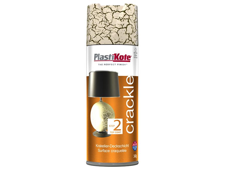 PlastiKote - Cat Semburan Crackle Touch Heritage Gold Top Coat 400ml