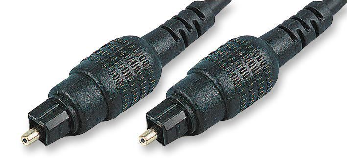 Pro Signal TOSLink Optical Audio Lead, 3m Black (4mm Cable)