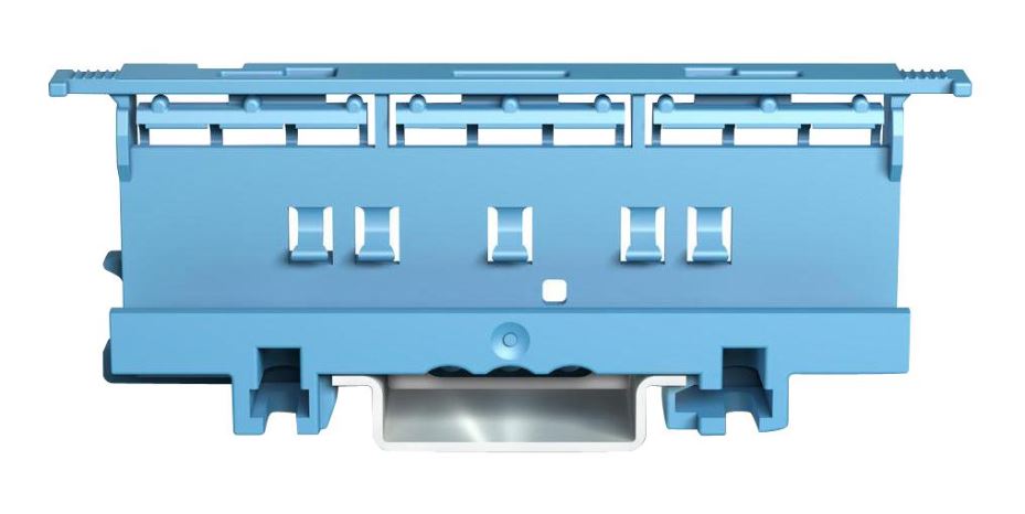 WAGO Support de montage 6mm, 2, 3 et 5 voies, Bleu