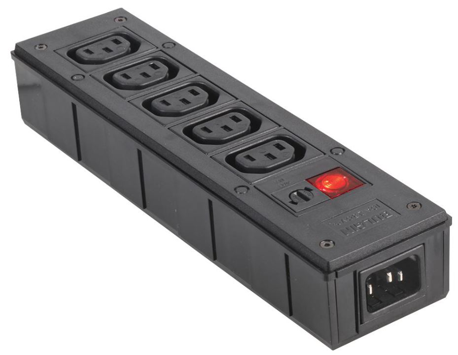 BULGIN LIMITED - Punca Kuasa IEC 5 Laluan dengan Penapis EMI, 10A