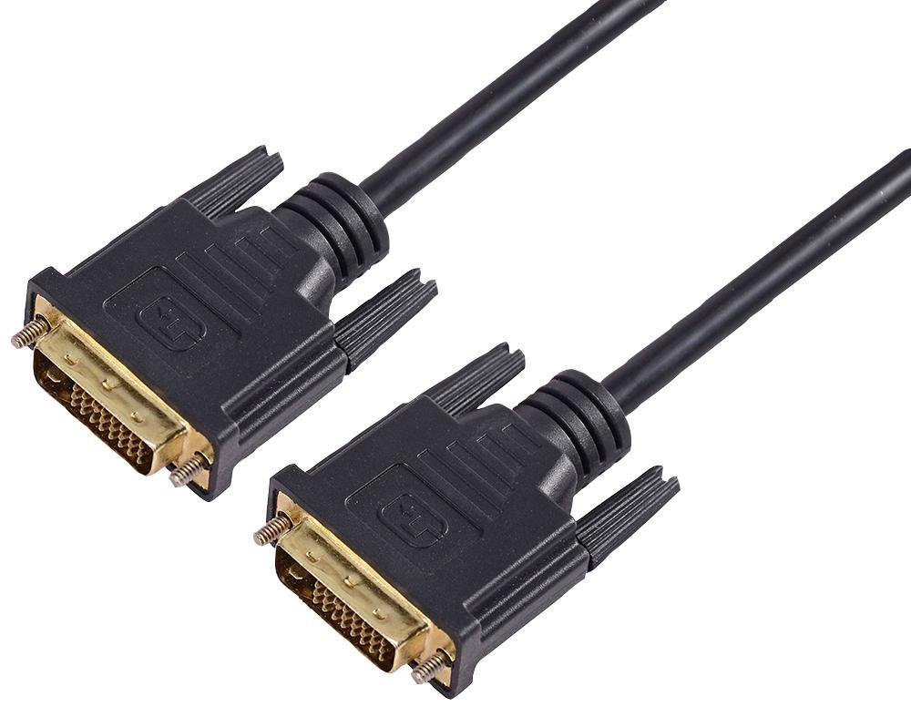 AV STAR - Kabel DVI-D Dual Link Lelaki ke Lelaki, 2m Hitam