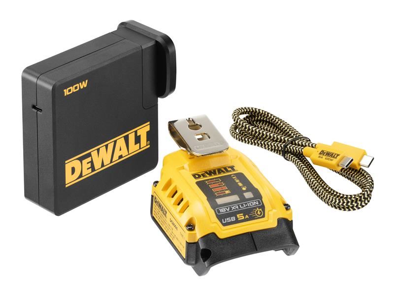 DeWALT DCB094K USB Power Delivery Charging Kit for 18V Batteries