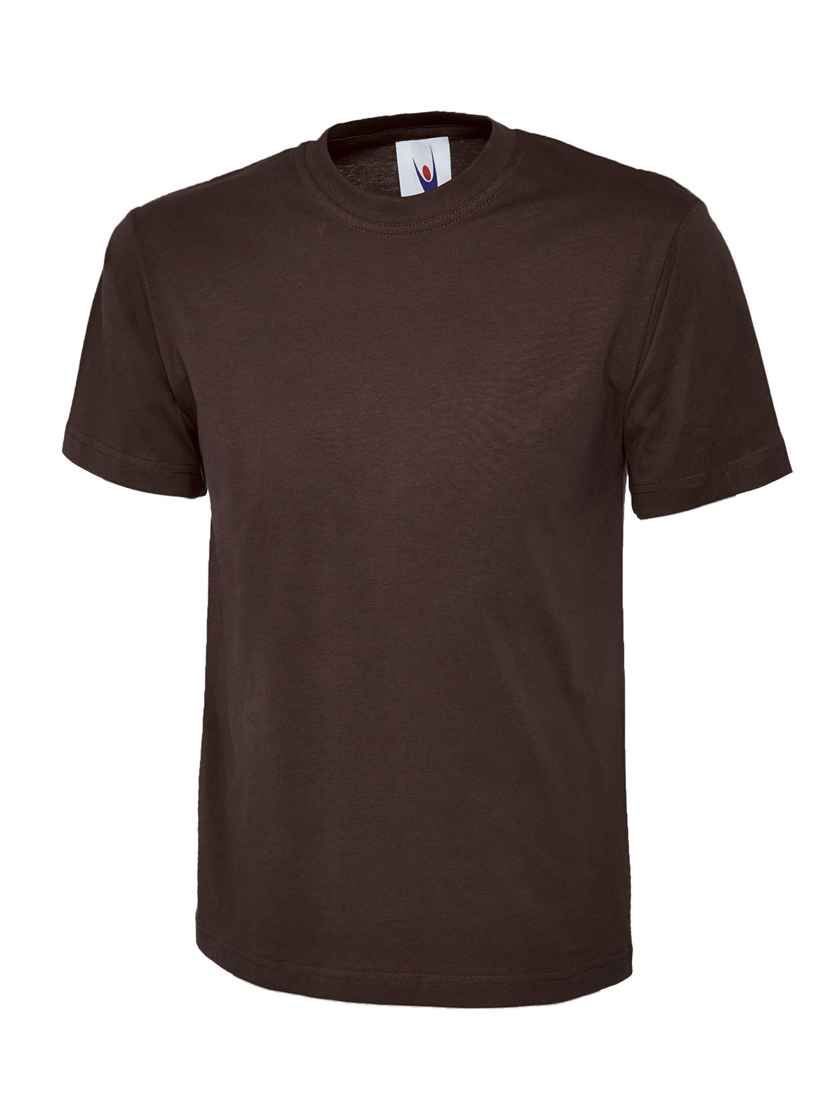 Uneek Unisex Classic T-Shirt in Reactive Dyed Brown - XS