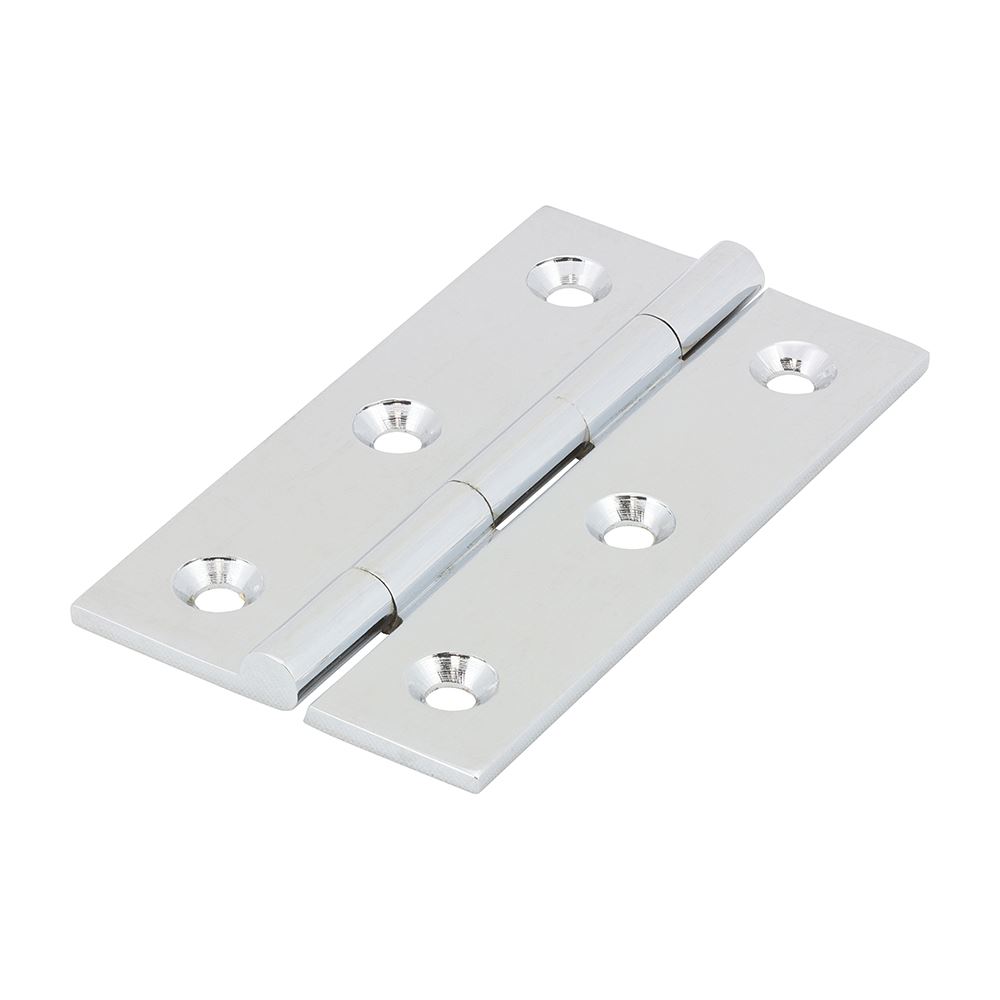 Timco - Massive Scharniere - Massivmessing - Poliertes Chrom (Größe 64 x 35 - 2