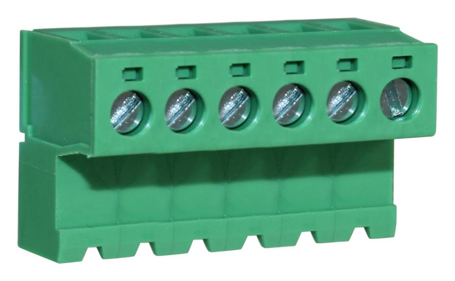 CAMDENBOSS 5.08mm 6-Pole Reverse Terminal Block, 15A