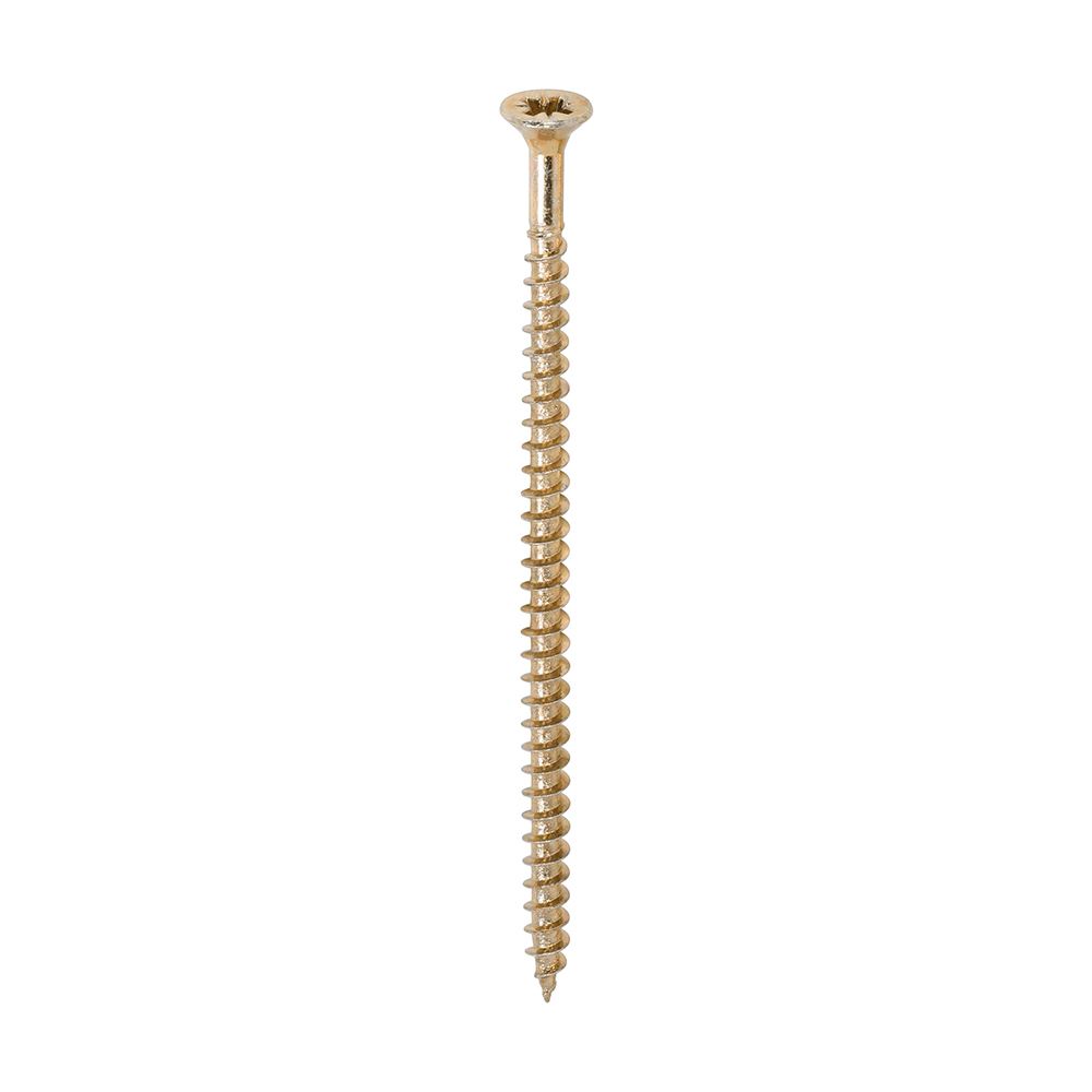 Timco ברגי עץ דו־שקועים PZ, 4.0x80 מ״מ, צהובים, 200 יח׳