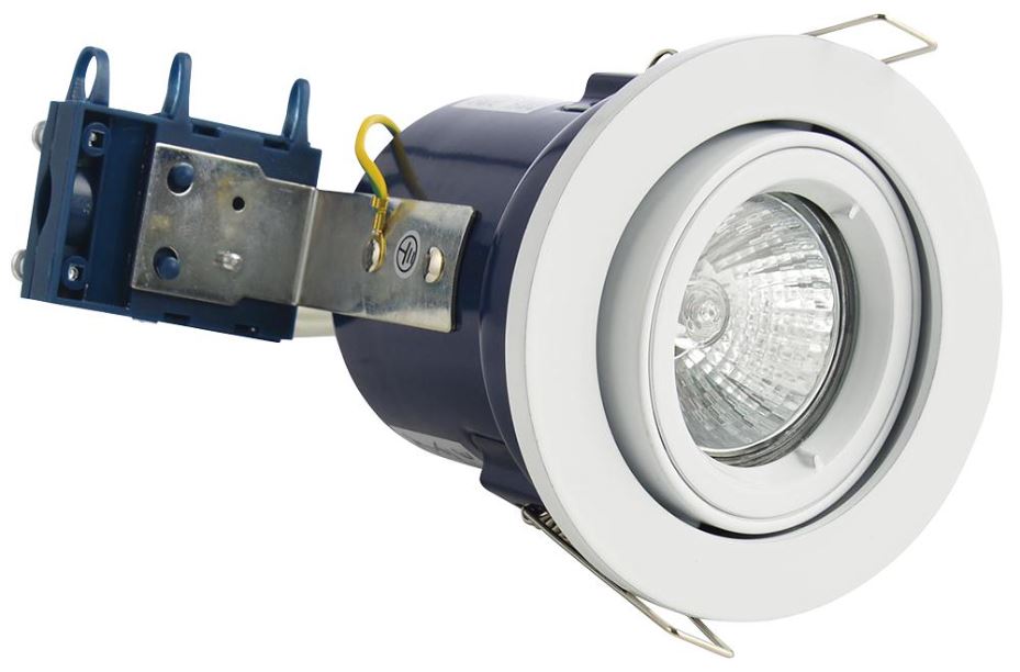 FORUM LIGHTING - Projecteur encastrable orientable blanc résistant au feu