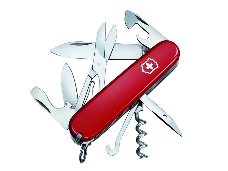 Victorinox Climber Swiss Army Knife, 91mm, Red