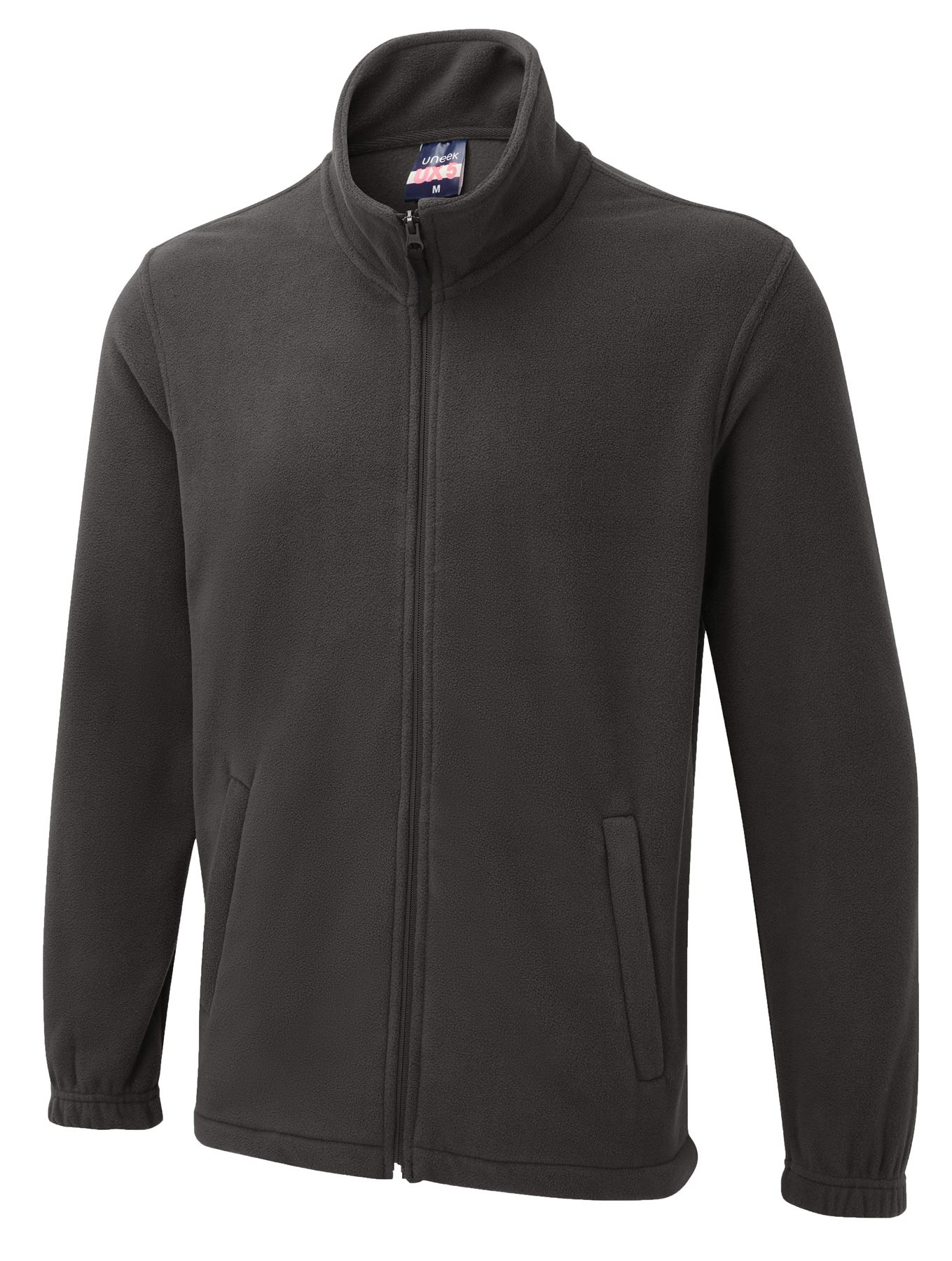 Uneek The UX Unisex Full Zip Fleece, Charcoal, 4XL