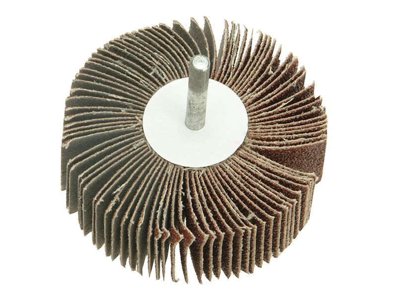 Faithfull Flapwiel 80 x 30mm Medium Korrel (80 grit, 6mm schacht)