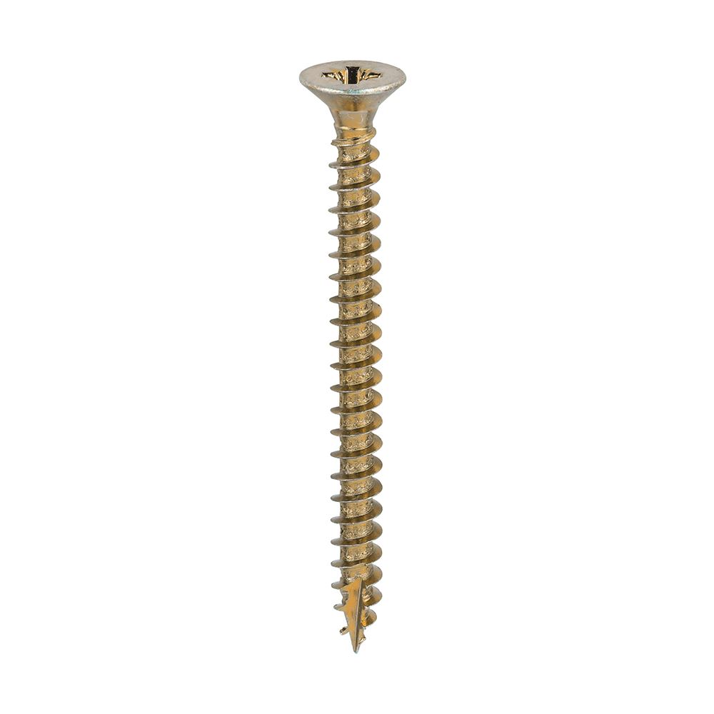 Timco Classic PZ Double Countersunk Screws, 6.0x70mm, Zinc Yellow (200 Pack)