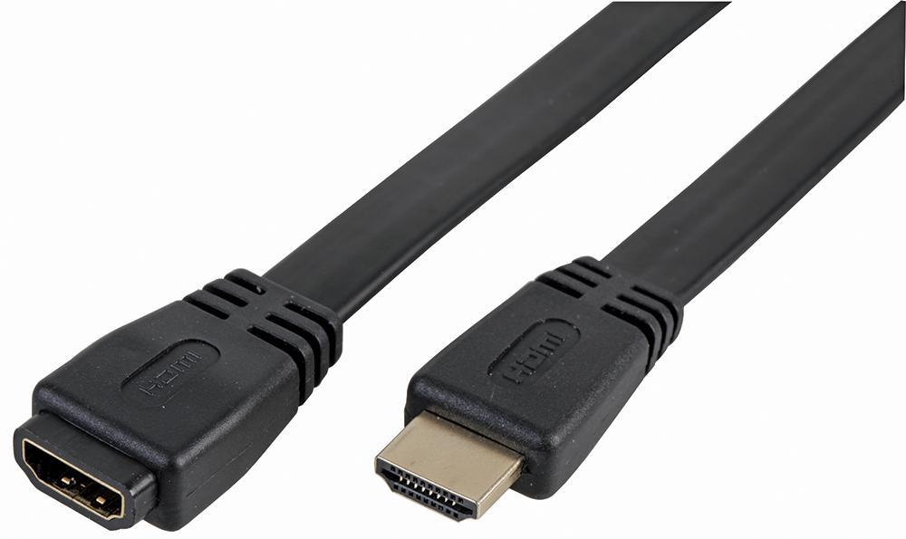 PRO SIGNAL Cavo HDMI High Speed, Maschio-Femmina, 3m, Nero