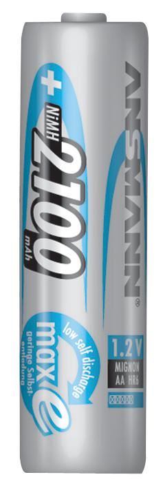 ANSMANN סוללות נטענות AA ניקל-מתכת הידריד 2100mAh - 4 יחידות