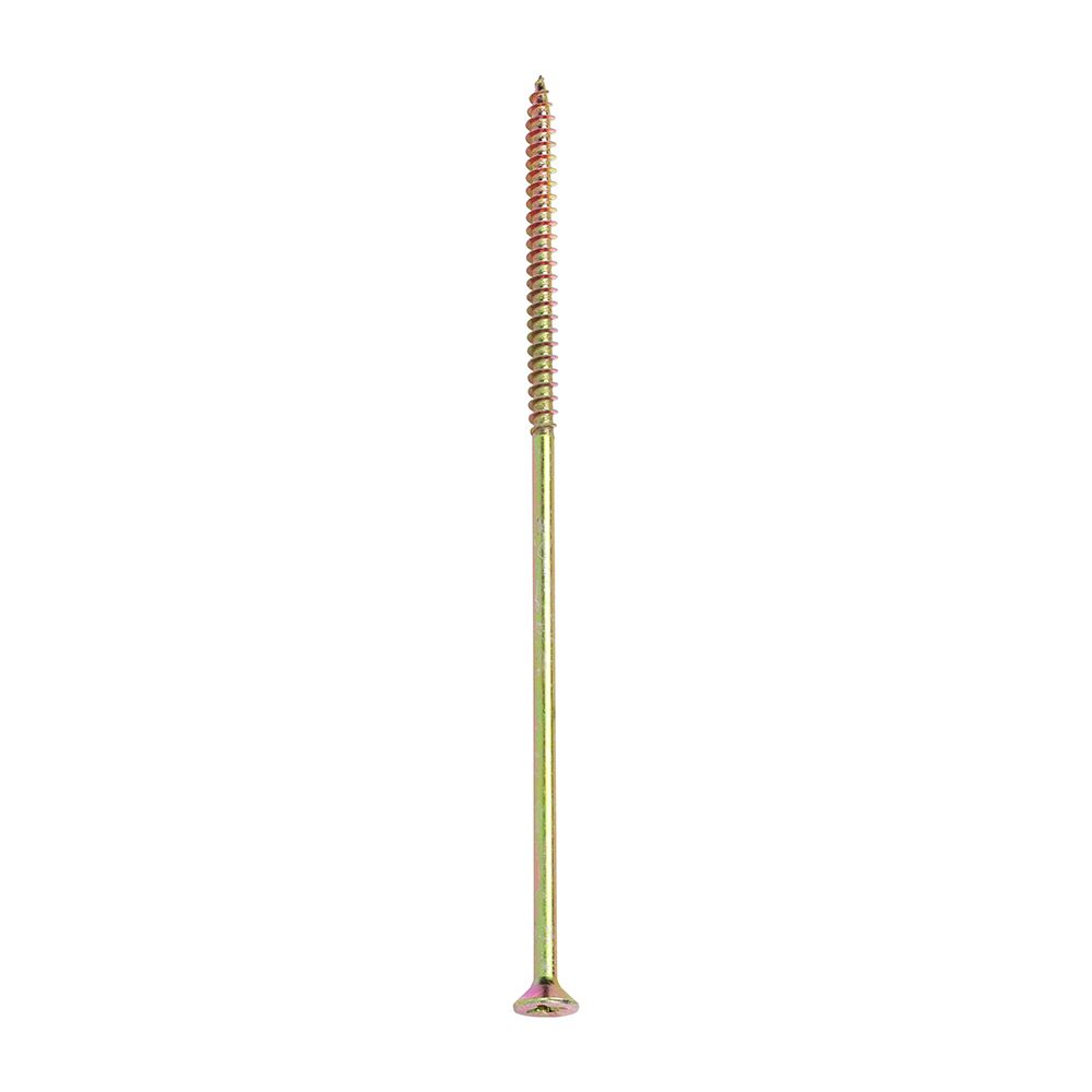 Timco Vis à bois à double fraisure PZ, jaune, 6.0 x 180mm (Lot de 100)