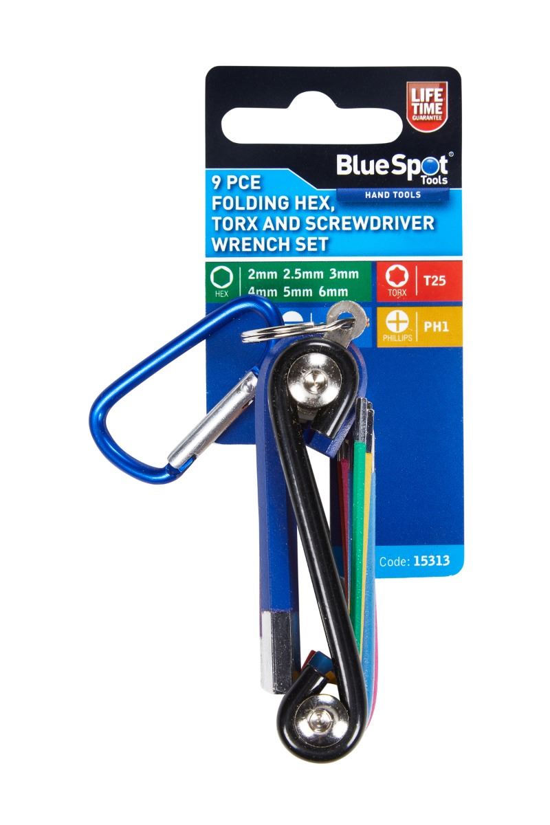 Blue Spot Tools Σετ 9 Εργαλείων Χεριού Με Εξάγωνα & Torx