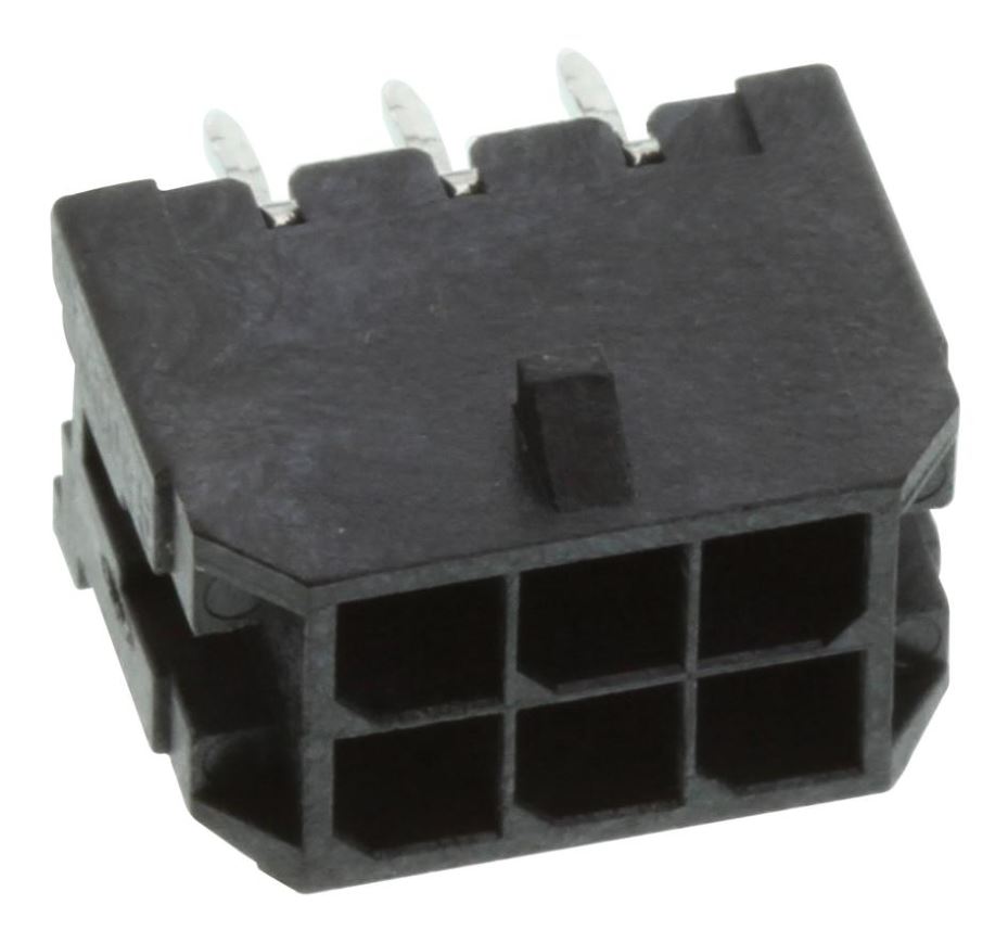 MOLEX 6-Θύρα Κεφαλή Κονέκτορα, 3mm Βήμα, Επιχρυσωμένος με Κασσίτερο