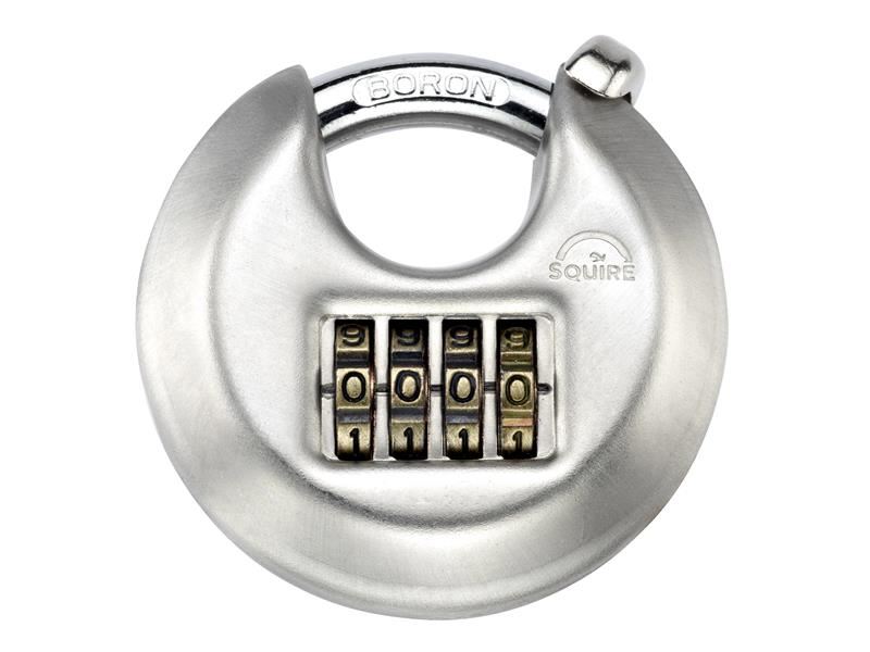 Squire DCL1COMBI Combination Disc Lock, 70mm, 9.5mm Shackle