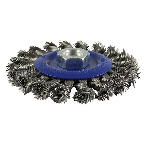 Timco 115mm Angle Grinder Wheel Brush, Twisted Knot Stainless Steel