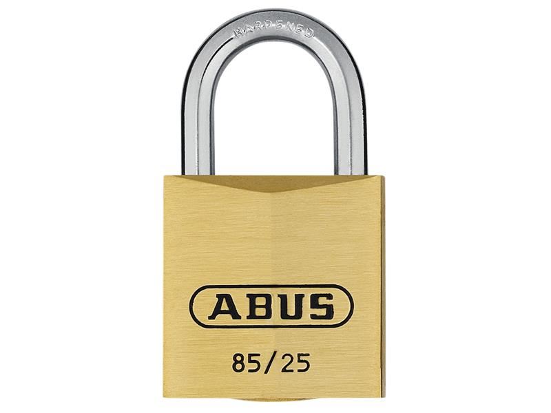 ABUS 85/25mm Hangslot Messing, Hoge Beveiliging, 14mm Beugel