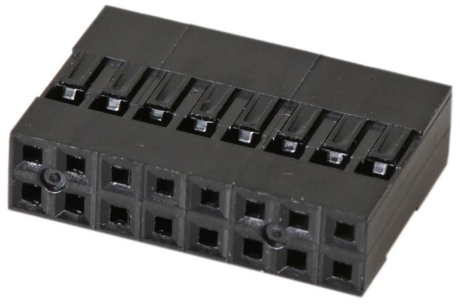 MULTICOMP PRO 2226 Conector de Crimpar 16 Vías, Paso 2.54mm