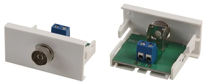 Clever Little Box CONEC2 TV Coax Snap-In Module, Screw Terminal