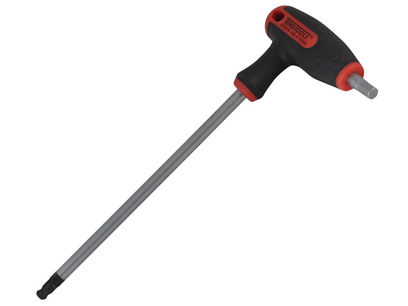 Teng T-Handle Hex Driver 6mm, Chrome Vanadium Steel, 150mm
