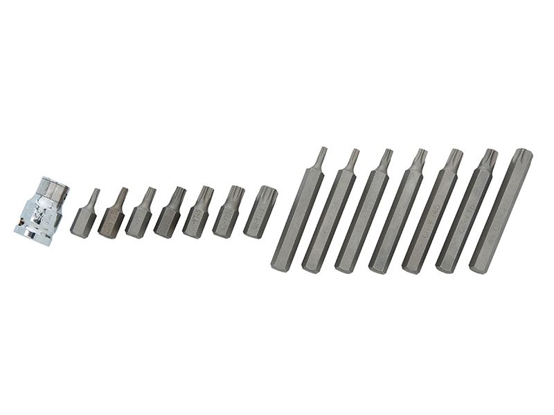 BlueSpot 15-Piece TORX Bit Set, Chrome Vanadium Steel