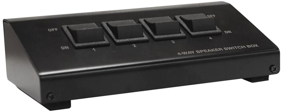 E-AUDIO - 4路高功率立體聲喇叭切換器
