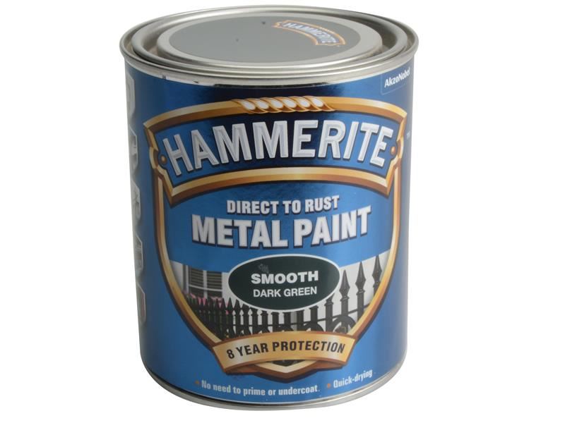 Hammerite - Cat Logam Dark Green (750ml) Untuk Permukaan Berkarat