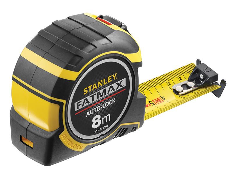 STANLEY FatMax Metro a Nastro Autobloccante, 8m, 32mm, Solo Metrico