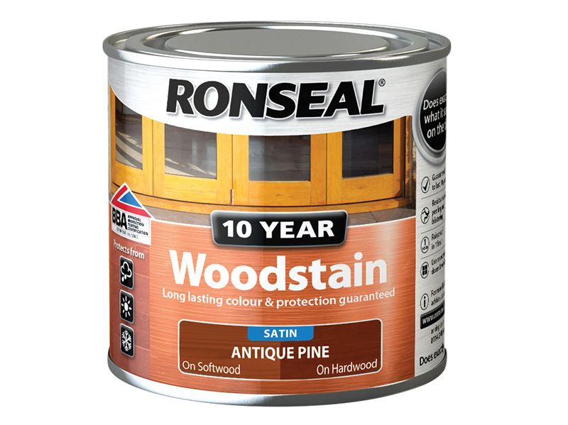 Ronseal 10 Year Woodstain - Antique Pine, 250ml