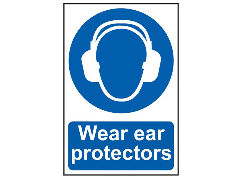 Scan Ear Protectors PVC Safety Sign - 200 x 300mm