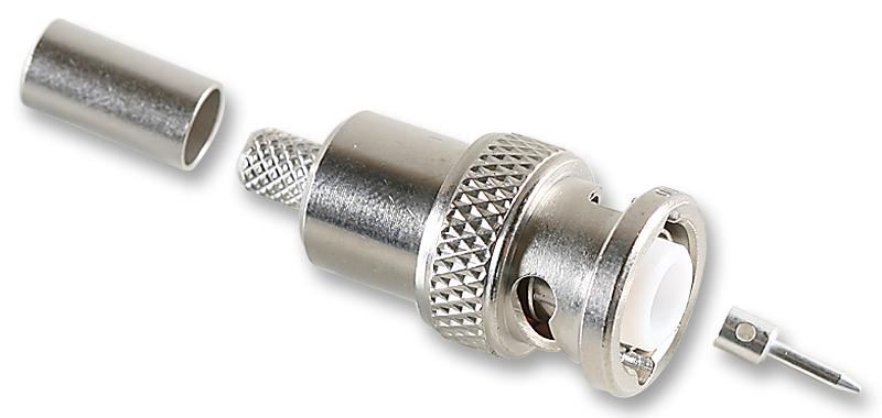 Radiall BNC HT Crimp Straight Plug for RG58, RG141, 50ohm, 2GHz