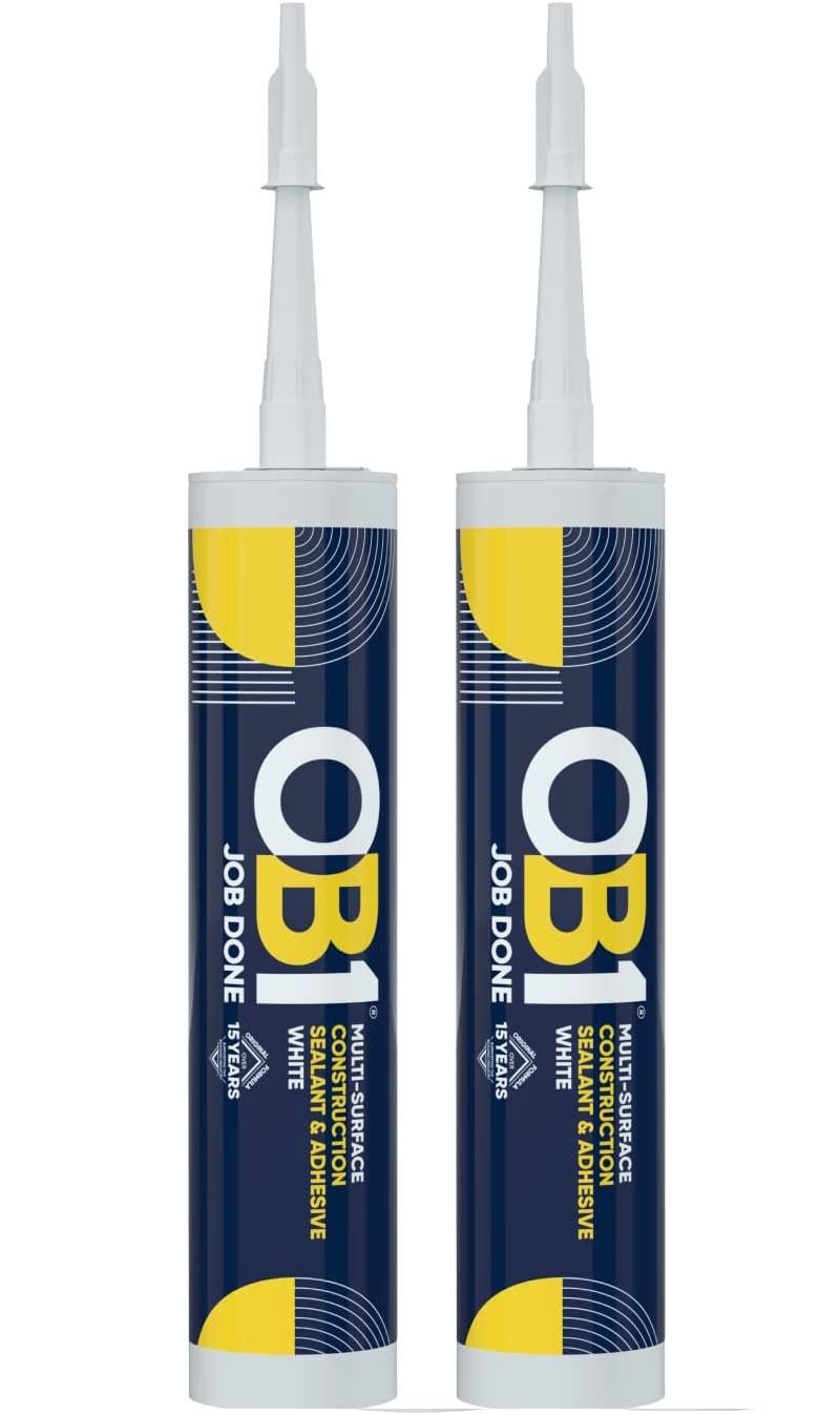 OB1 White Multi-Surface Sealant & Adhesive, Pack of 2
