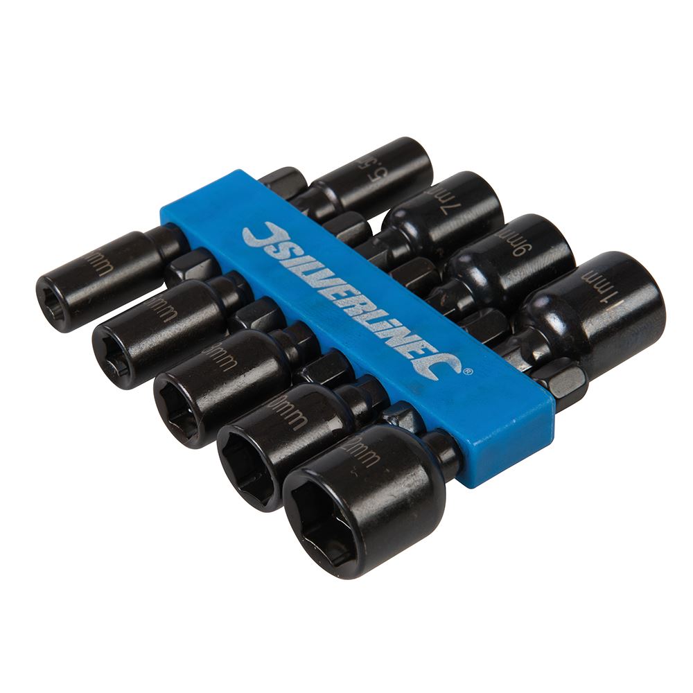 Silverline Magnetic Nut Driver Set - 9 Pieces, 5-12mm