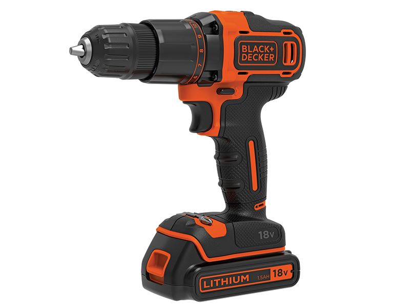 BLACK+DECKER BCD700S1K Trapano Avvitatore 18V 1.5Ah Li-ion