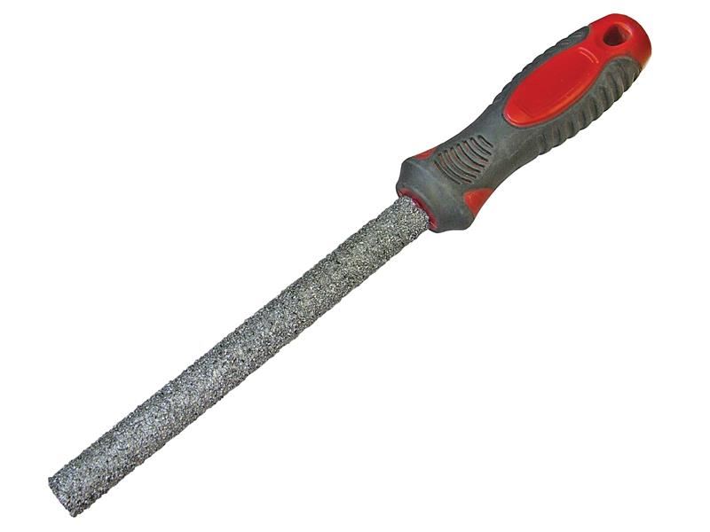 Faithfull Karbid-Fliesenfeile Halbrund mit Soft-Griff, 150mm (6 Zoll)