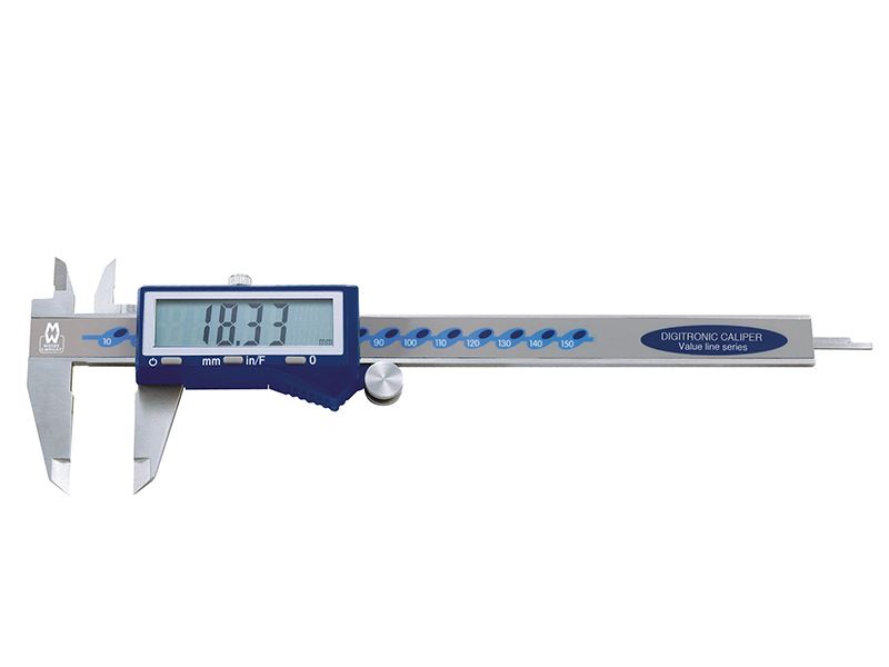 Étrier numérique avec fractions Moore & Wright 150mm (6 po)