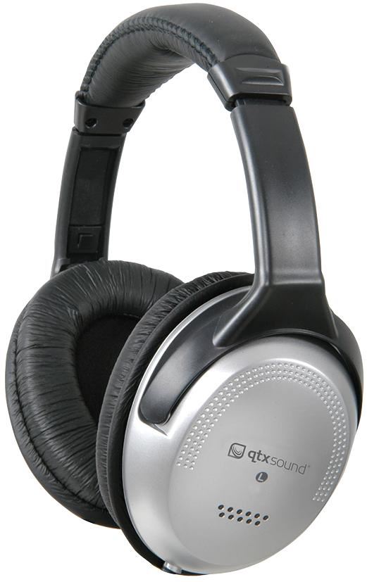 AV:LINK Cuffie Stereo con Controllo Volume In-linea, Argento