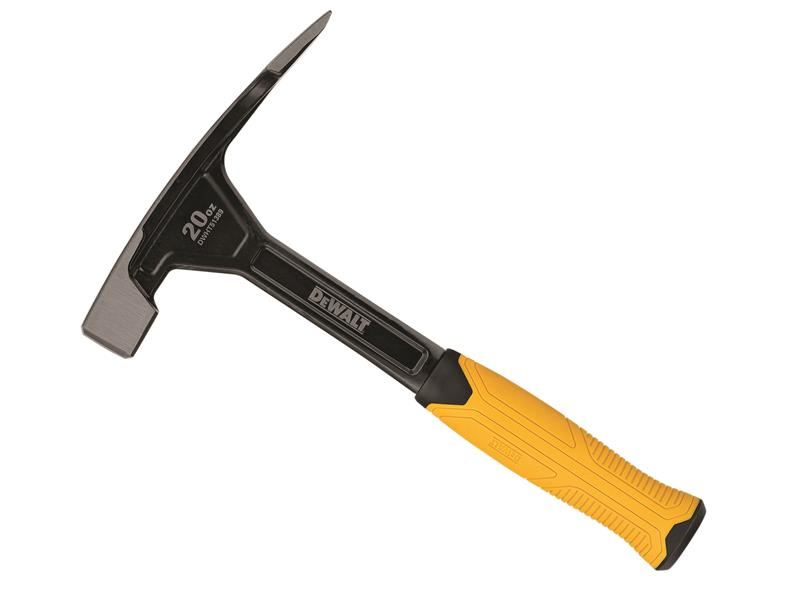 DeWalt Bricklayer Hammer 567g (20oz) with Ergonomic Grip