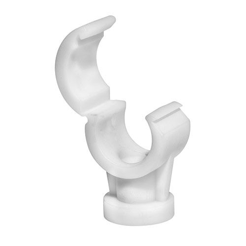 Timco Quick Lock Pipe Clips, 28mm, White Plastic, Pack of 50