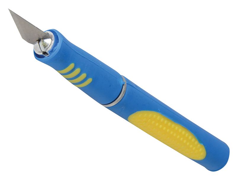 BlueSpot Tools Soft Grip Precision Knife with 5 SK5 Blades