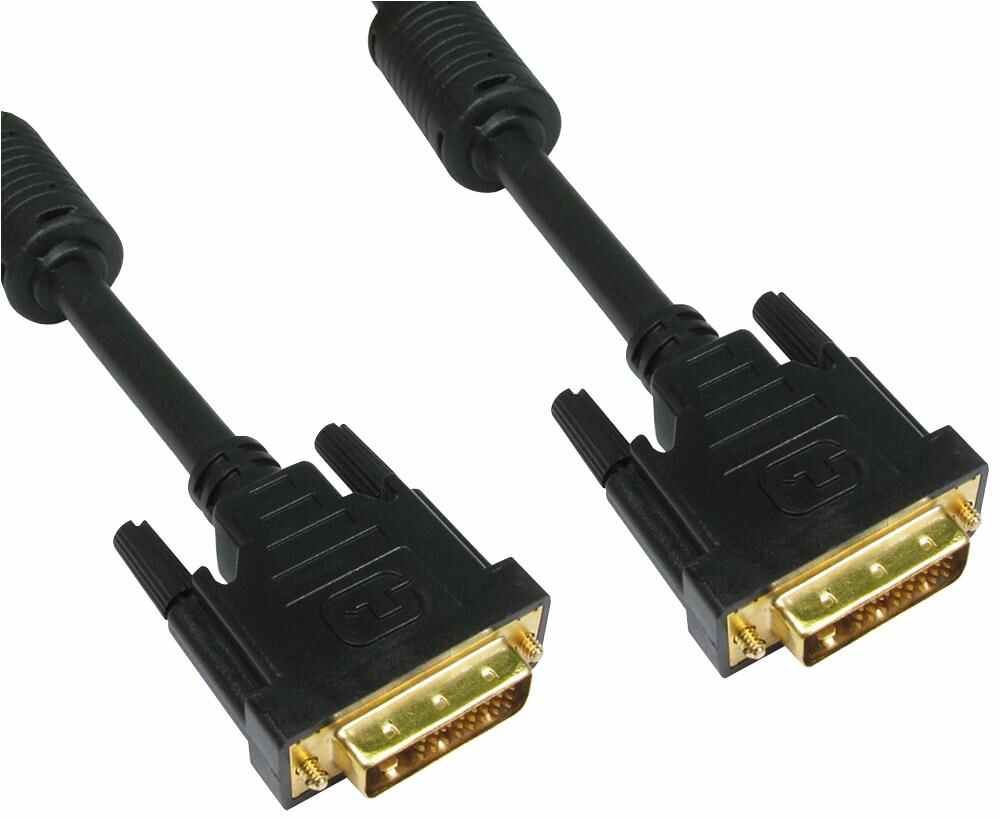 HiLo Cable DVI-D Dual Link Macho a Macho, 2m Negro