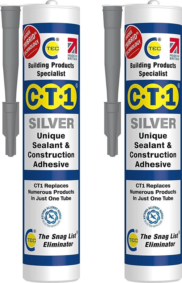 CT1 Silver Building Sealant & Adhesive with TRIBRID Technology