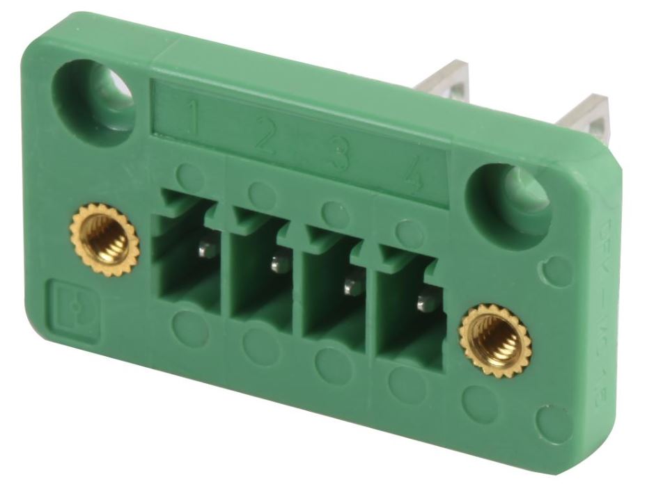 Phoenix Contact DFK-MC 1,5/4-GF-3.81 Terminal Block, 4-Way, 8A, 3.81mm