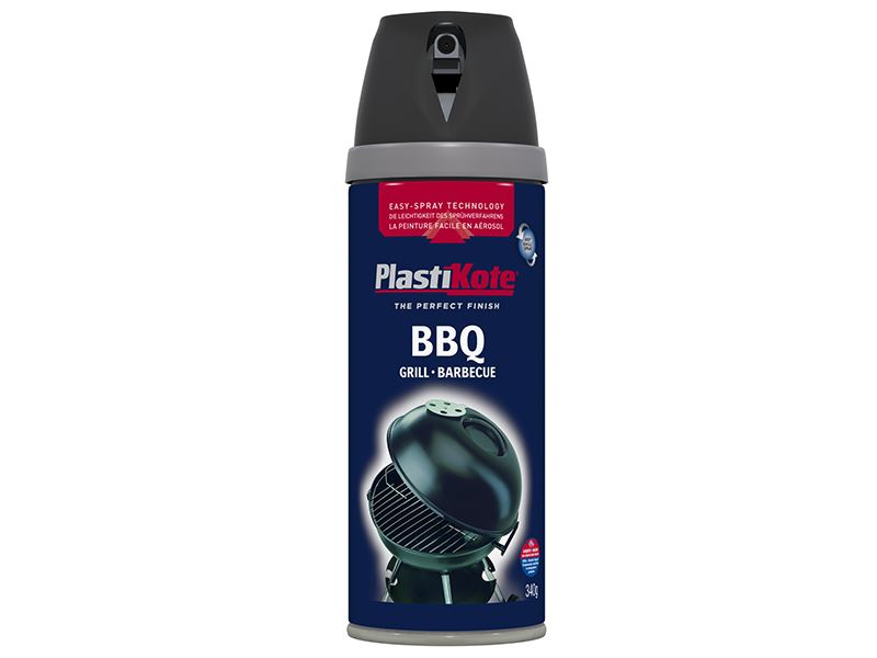 PlastiKote Twist & Spray BBQ Farbe Schwarz, 400ml