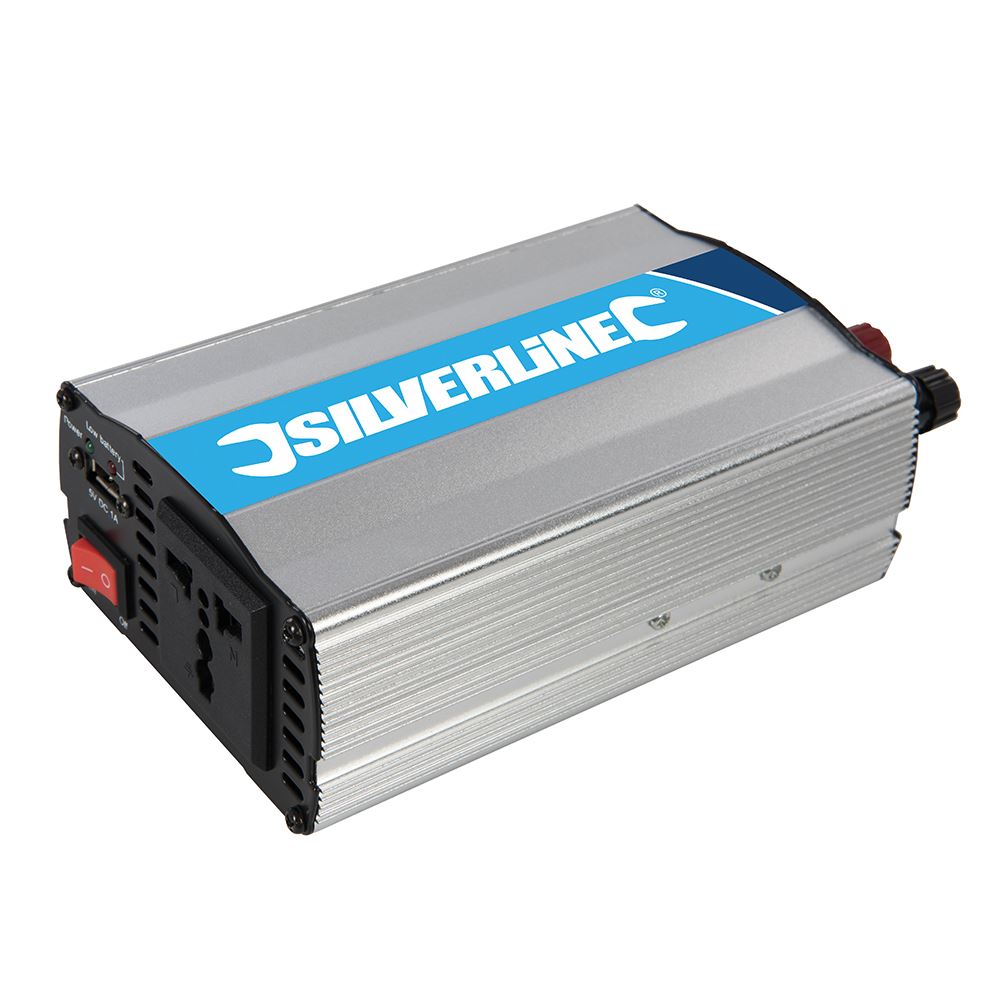 Silverline Μετατροπέας 12V σε 230V 300W με Μονό Πρίζα